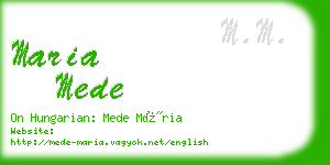 maria mede business card